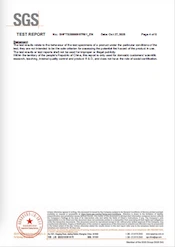 SGS test report 4 SGS test report 4